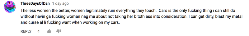 Illustration for article titled The Comments On This Video About A Lack Of 'Car Girls' Are Why There's A Lack Of Car Girls